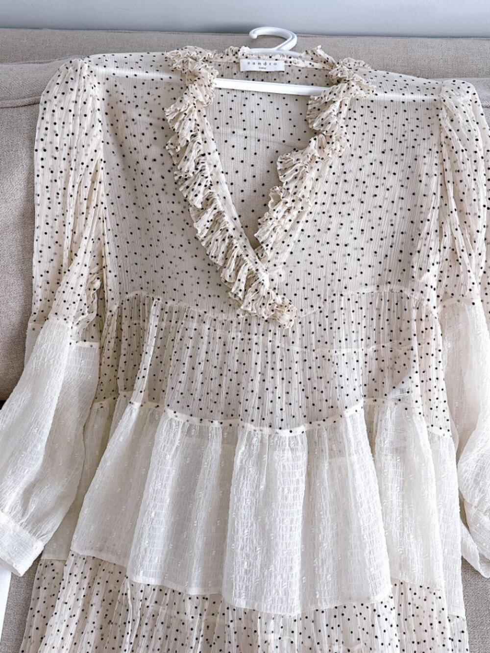 95% NEW SANDRO DRESS, SIZE 38 - Picture 3 of 7